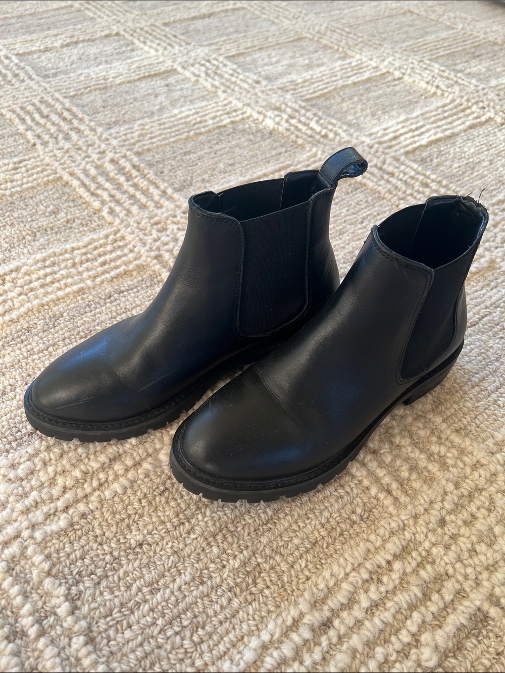 Steve Madden Black Chelsea Ankle Boots